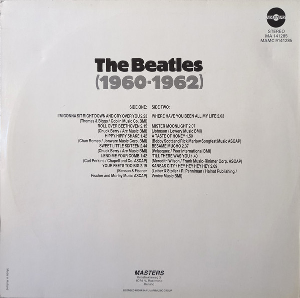 Cover zu The Beatles - (1960-1962) | Vinyl | 1985