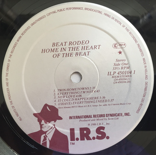 Cover zu Beat Rodeo - Home In The Heart Of The Beat | Vinyl | 1986