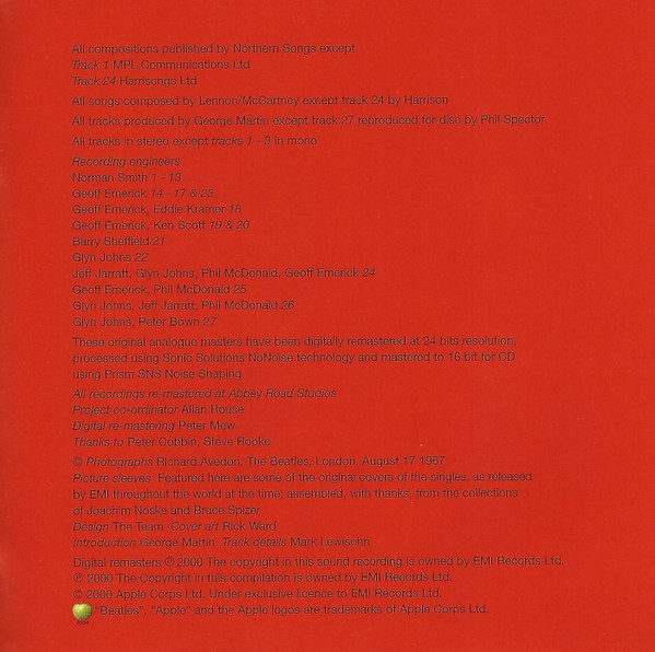 Cover zu The Beatles - 1 | CD | 2000