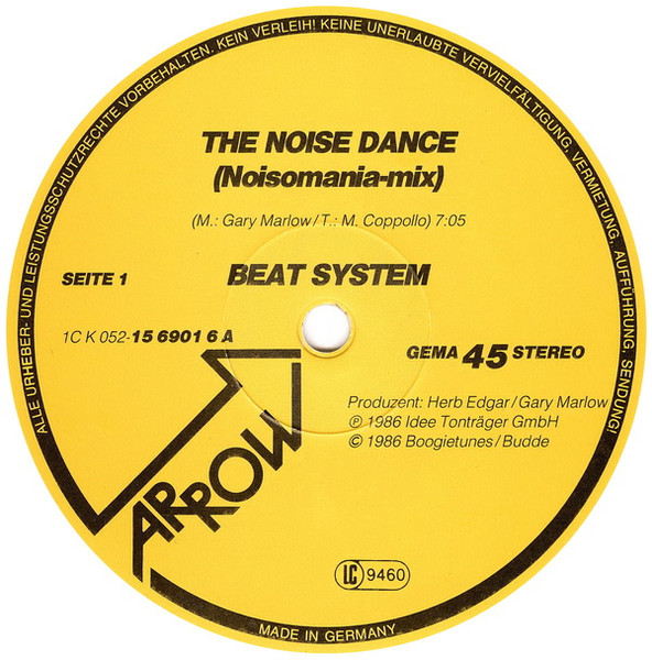 Cover zu Beat System (7) - The Noise Dance (Special DJ-Mix) | Vinyl | 1986