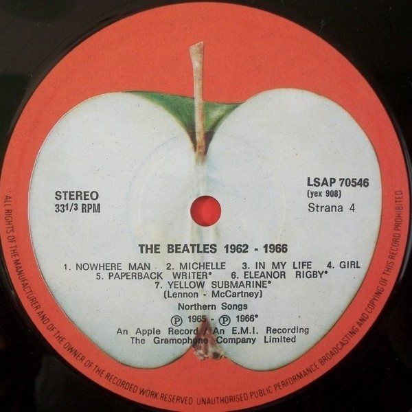 Cover zu The Beatles - 1962-1966 | Vinyl | 1987
