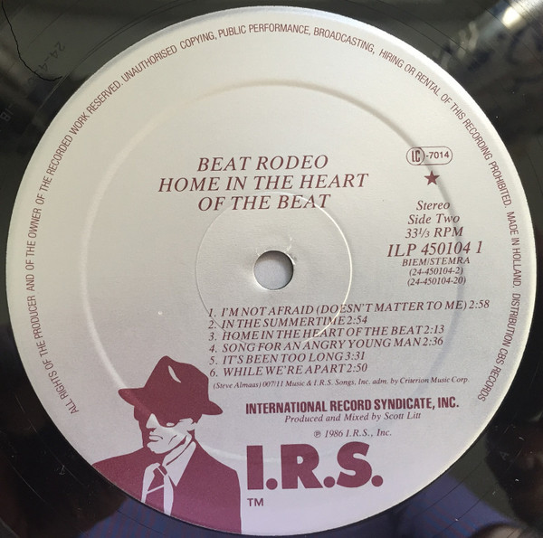 Cover zu Beat Rodeo - Home In The Heart Of The Beat | Vinyl | 1986