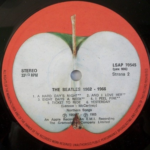 Cover zu The Beatles - 1962-1966 | Vinyl | 1987