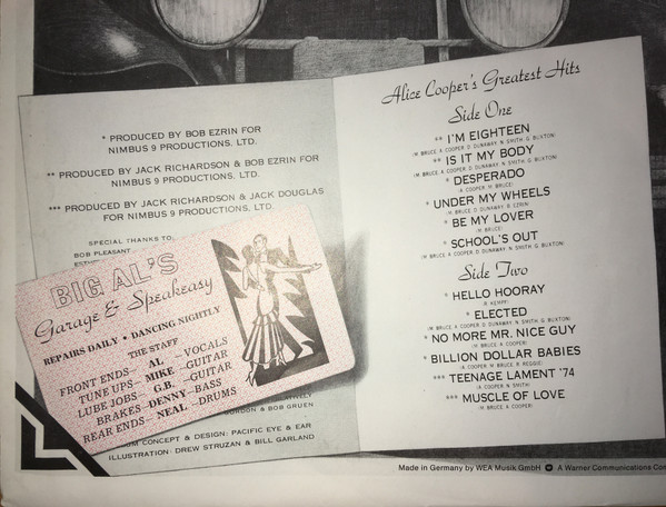 Cover zu Alice Cooper - Alice Cooper's Greatest Hits | Vinyl, LP, Reissue, Compilation, RE, Comp | Rock | Europe