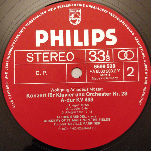 Cover zu Alfred Brendel, Wolfgang Amadeus Mozart - Klavierkonzerte | 1977 | Vinyl, LP, Compilation, 2xLP, Comp | Classical | Germany