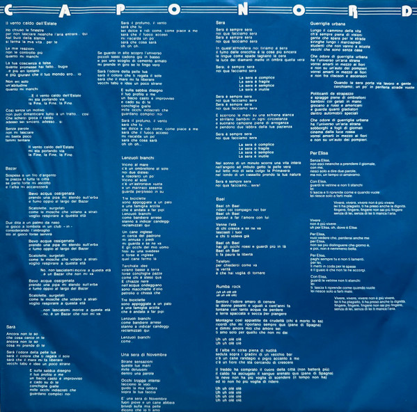 Cover zu Alice (4) - Capo Nord | 1981 | Vinyl, LP, Album, Stereo | Pop, Folk, World, & Country | Germany